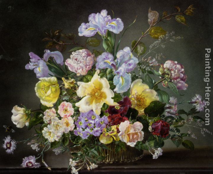 A Still Life with Peonies and Other Flowers